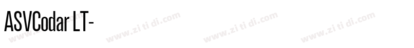 ASVCodar LT字体转换